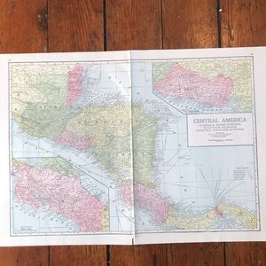 Vintage Maps Central America/Cuba